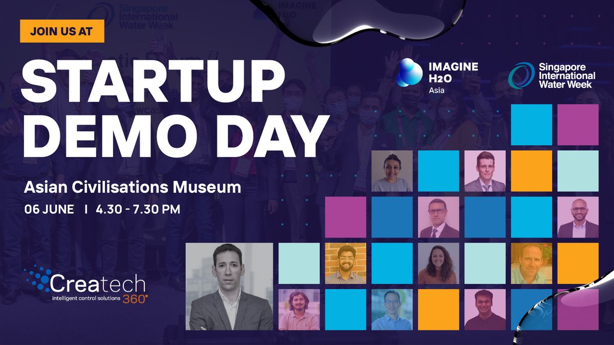 🇸🇬 We are attending Singapore International Water Week (SIWW) next week, and side events organised by Imagine H2O Asia, such as the start-up DEMO day.

Meet us here:
📅 June 6th
⏲ 4.30 - 7.30
📍 Asian Civilisations Museum

Looking forward to it, and to further business in Asia!