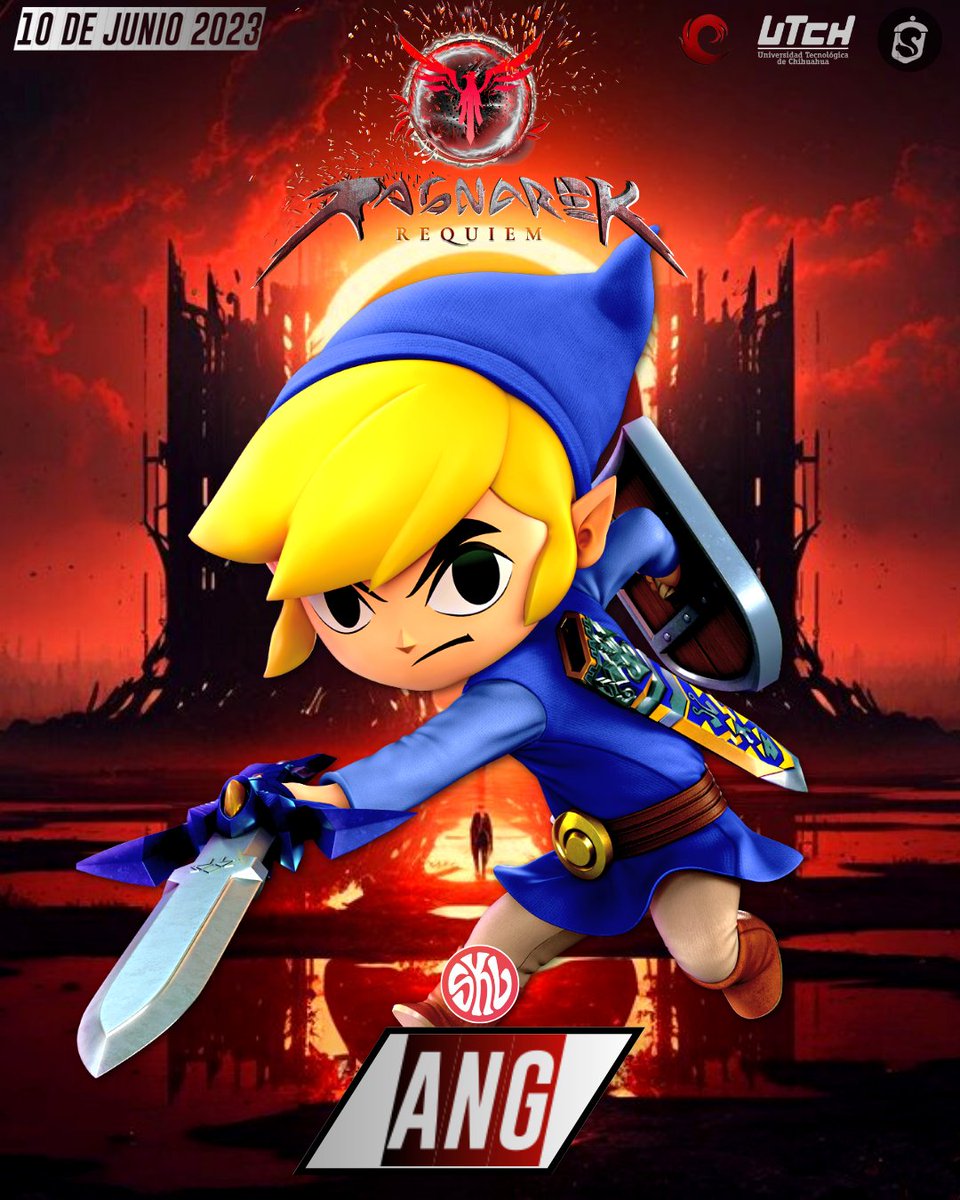 TeamFocusSmash's tweet photo. Ang es nuestro tercer invitado a la magnífica batalla que se librará este 10 de Junio en la ciudad de Chihuahua.
¿A caso el héroe del viento se coronará como campeón?
¡Ven y descúbrelo en Ragnarok Requiem! ¡lnscríbete ya y tendrás de obsequio un gafete con tu tag y personaje! https://t.co/aileO7eEM9