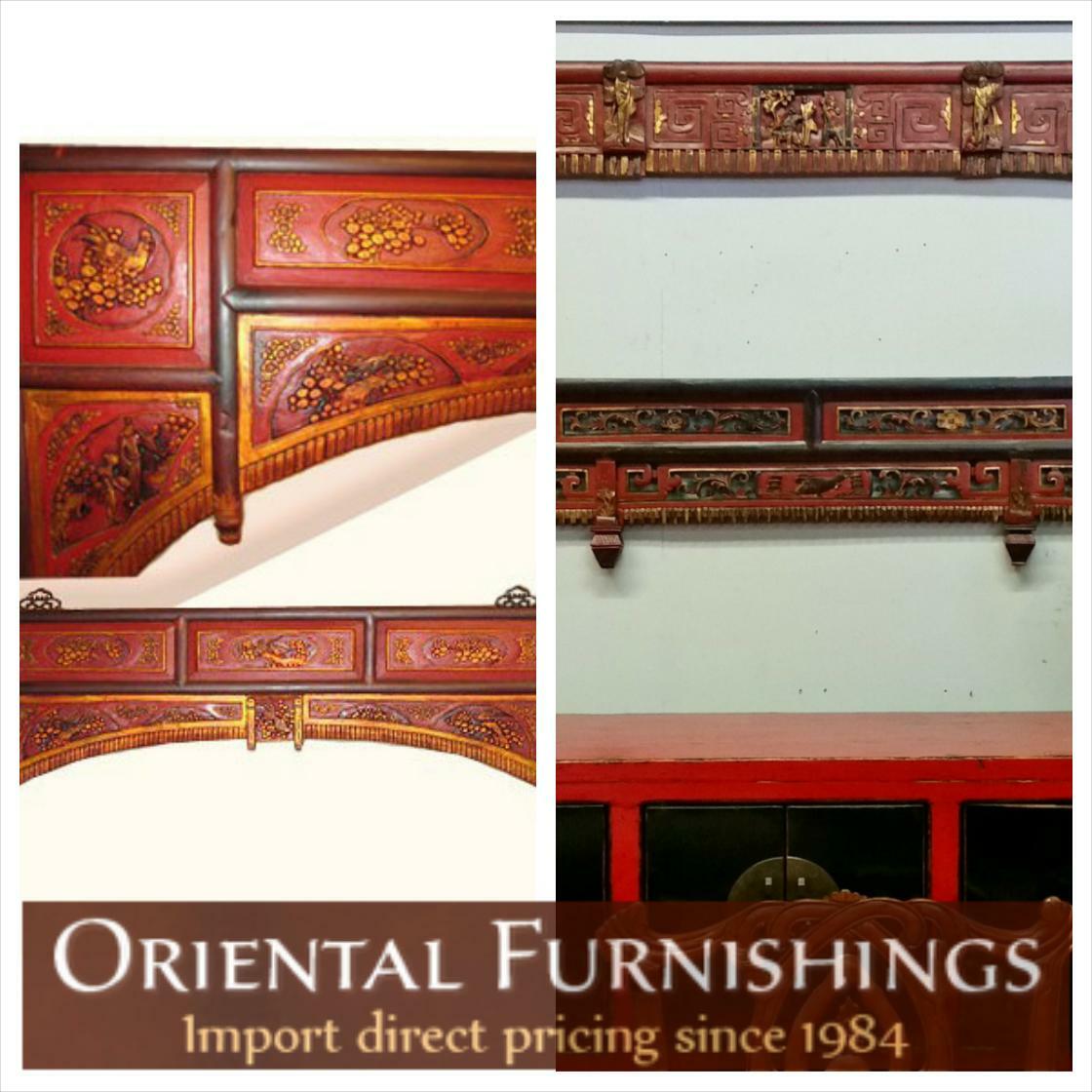 #antiques #asianart
61'' Wide Oriental Antique Bed Panel 
Seen here: bit.ly/3RkLMrB