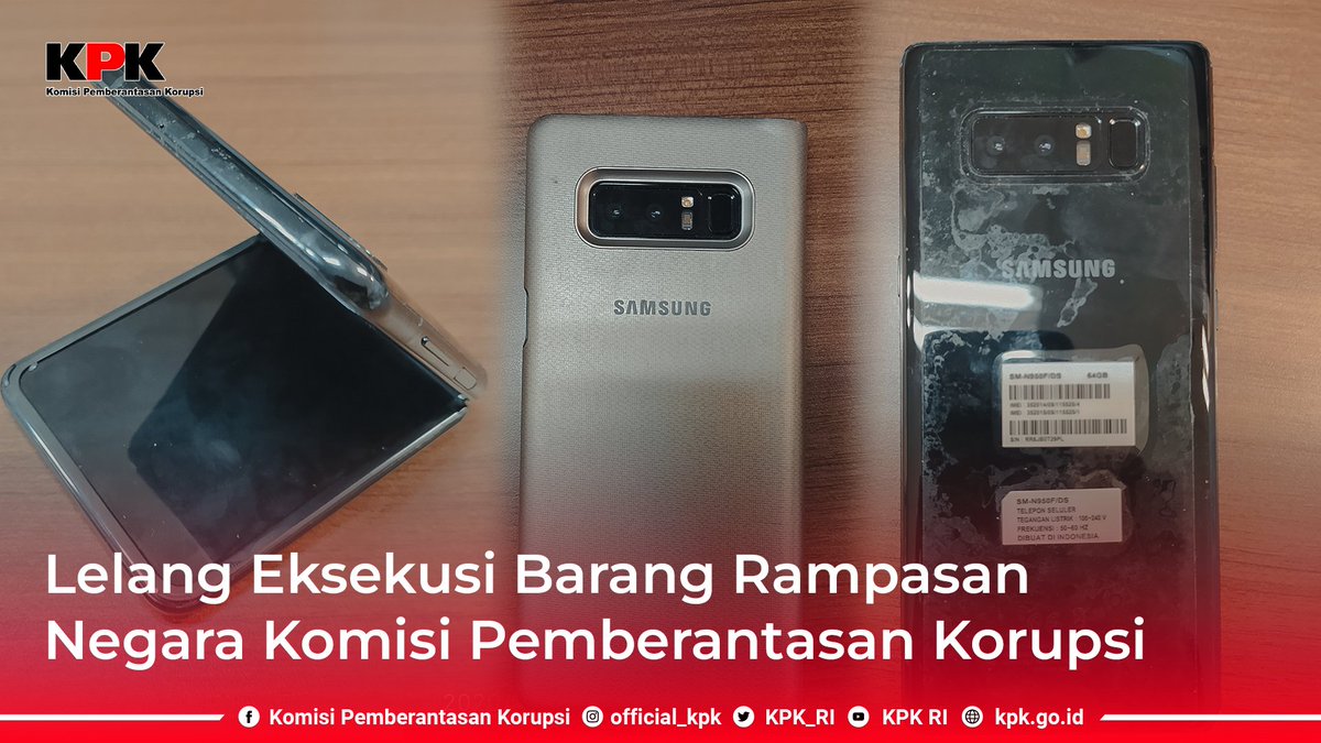 KPK_RI's tweet photo. [PENGUMUMAN LELANG] KPK akan melaksanakan lelang eksekusi barang  rampasan melalui Kantor Pelayanan Kekayaan Negara &amp; Lelang (KPKNL)  @kpknljakarta3 dengan penawaran terbuka atau open bidding. Kamis, 8 Juni  2023. (1/3)  

#LelangKPK https://t.co/GYTmJhl3RF