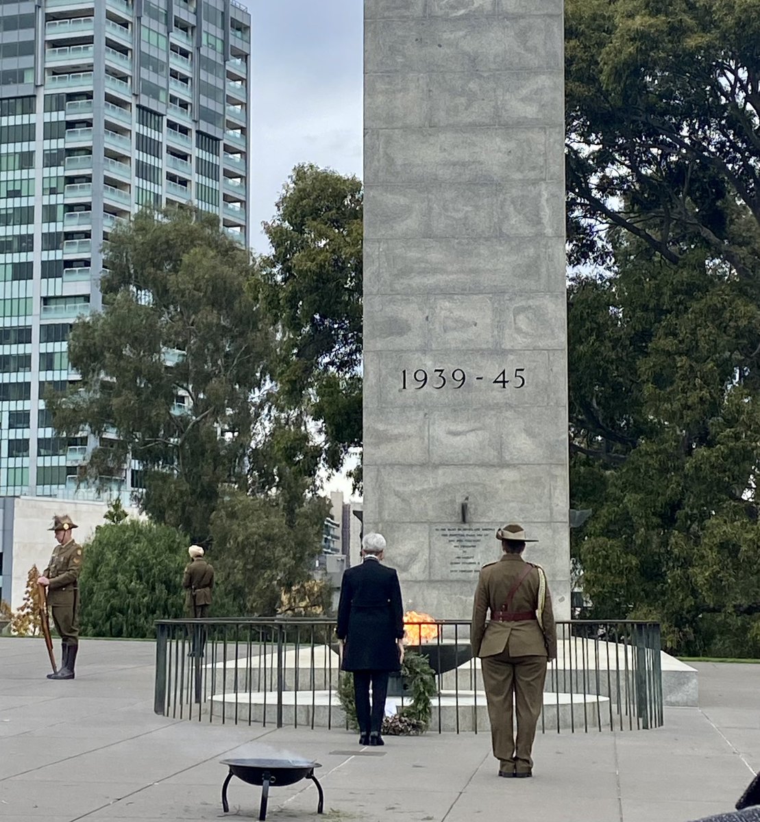 First Peoples have served in every conflict and peacekeeping mission involving Australia for over a century. The Governor today attended and laid a wreath at the Victorian Aboriginal Remembrance Service at the Shrine of Remembrance. <a href="/DefenceAust/">Defence Australia</a>