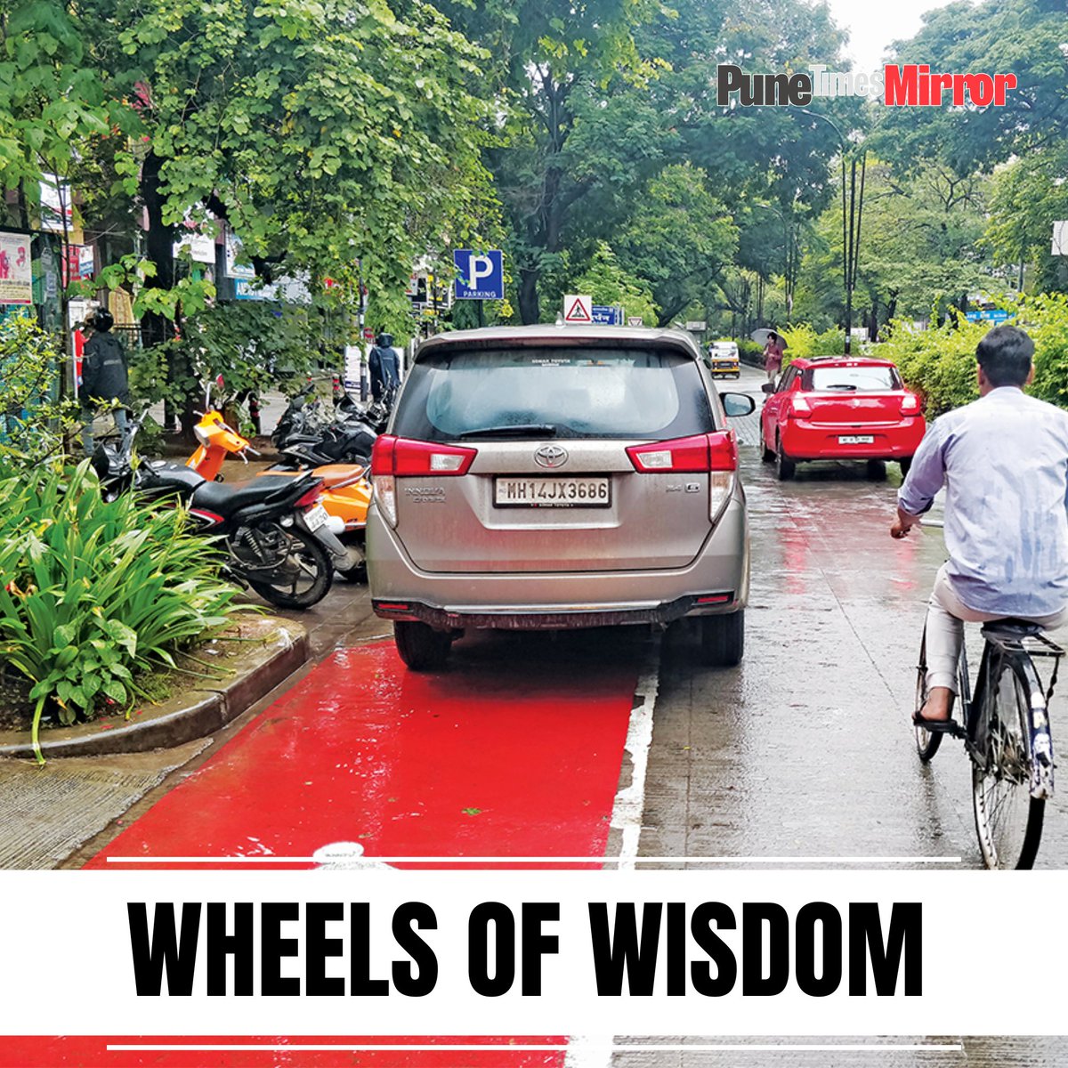 ThePuneMirror's tweet photo. During the 1980s and 1990s, Pune was known for its vibrant cycling culture, earning it the nickname โCycle City.โ Back then, I could effortlessly pedal from one end of Pune to another within 15 to 20 minutes.
For instance, the journey from Pune Camp to Khadki took only 15 minutes, while Deccan to Yerwada or Shivajinagar to Pimpri 20 minutes. Even longer distances, such as Deccan to Pashan, would require 15 minutes only, and an additional 5 to 10 minutes to reach Baner from Pashan. Similarly, it took a mere 10 minutes to travel from Karve Road to Swargate.
However, today, these same routes take an average of 18 to 34 minutes by motorized vehicles. On congested days, we find ourselves spending 15 minutes just to cover a single kilometer. This dire situation begs the question: How did we end up here? The answer is simple: A lack of comprehensive planning.
Regrettably, like many Punekars, I eventually abandoned cycling in favor of motorcycles, covering the same distances in half the time. It seemed like an efficient choice at that point. Pune continued to grow, and so did our personal achievements. Then, my first car entered the picture. In 1990, Pune had 400 km of roads, resulting in an absence of traffic jams, pollution, and parking hassles. Now, the city boasts over 4,000 km of roads
@PuneCityTraffic #cycle #lane #road #issue