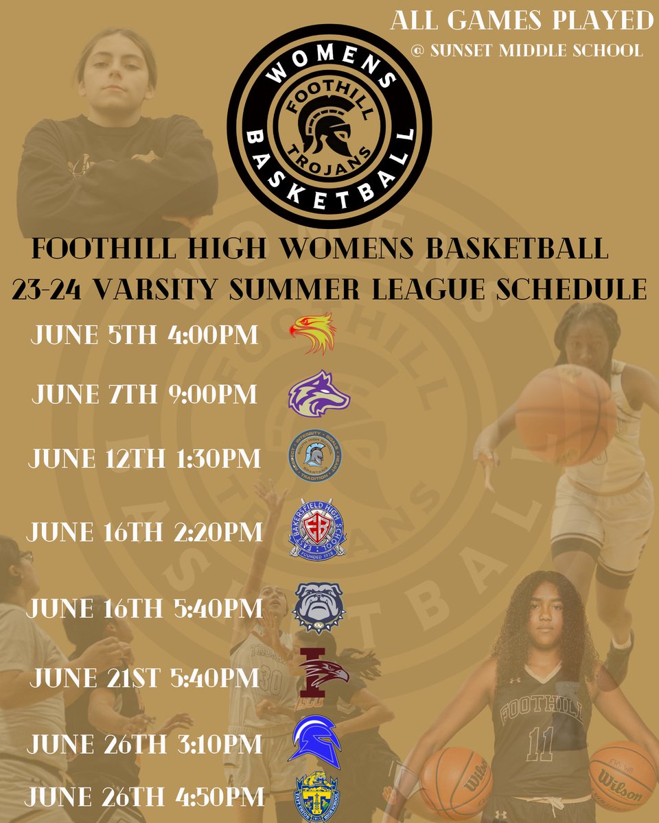 FHSWBB's tweet photo. Here's our summer league schedule for our JV and Varsity squads! 
#WeAreTrojans https://t.co/kEuJ0XM1Uh