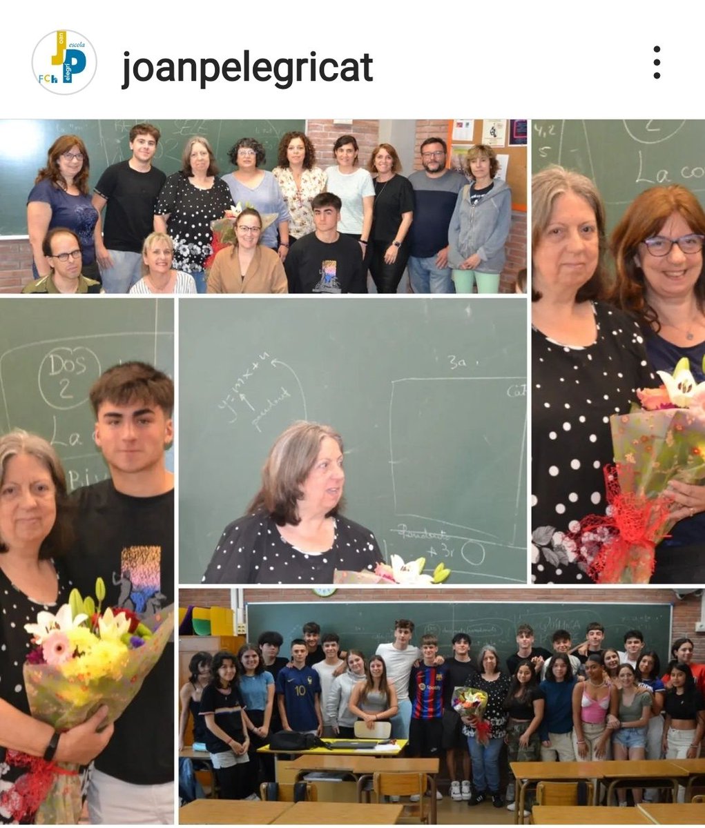 atzabella's tweet photo. @joanpelegricat després de treballar 42 cursos a l'escola @joanpelegricat arriba la jubilació.  Gràcies per totes les experiències viscudes. https://t.co/WLqMS4Ba1c