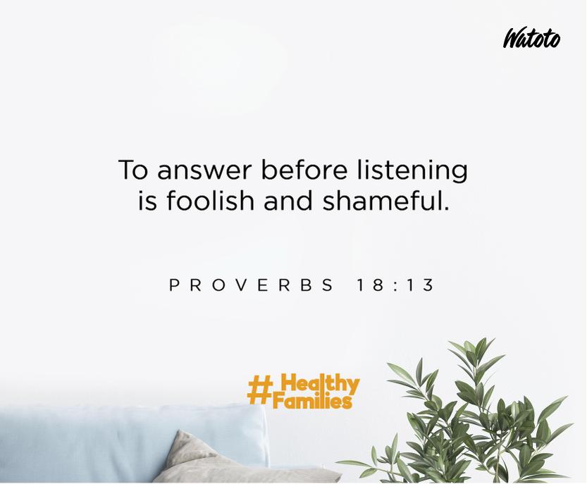 Good morning, fam
Remember, we have two ears and one mouth to remind us about the importance of listening. 
#PioneerAgain #FullyDevoted #HealthyFamilies