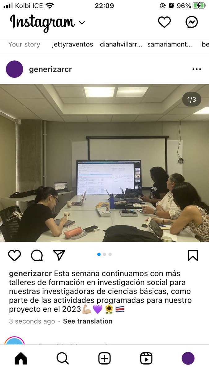 GenerizarCR's tweet photo. Esta semana continuamos con más talleres de formación en investigación social para nuestras investigadoras de ciencias básicas, como parte de las actividades programadas para nuestro proyecto en el 2023💪🏼💜🌻🇨🇷 https://t.co/vxqGLCTvYN