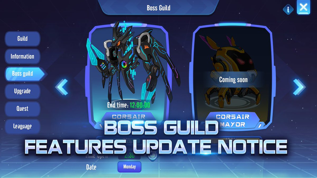 ElemonGame's tweet image. 📣 ELEMON GAME UPDATE ANN 📣

⏰ Estimated time: From 7 AM UTC MAY 31, 2023 till TBA when completion

🔥 Update content: BOSS GUILD

Open ELCOIN donation for Boss summons. 

#Elemon $ELCOIN #BossGuild #Guild
