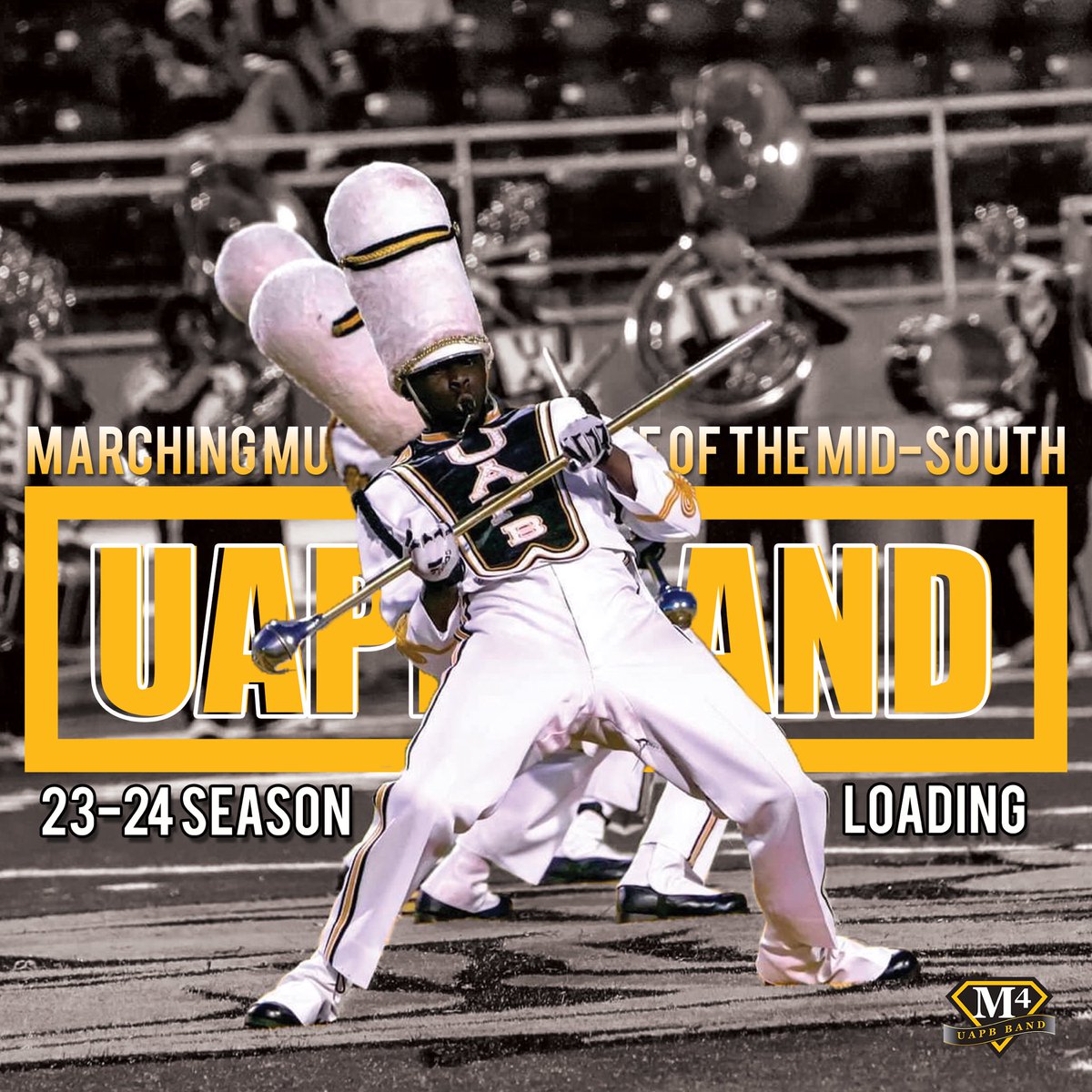 UAPBM4's tweet image. #M4Loading See you soon! 

P.S. Scholarships are still available! #UAPB #UAPBBand #UAPB150