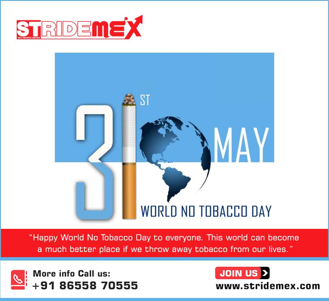 Happy World No Tobacco Day to everyone. This world can become a much better place if we throw away tobacco from our lives. 'Commit To Quit' 

Call us: 086558 70555

#businessgrowth #growyourbusiness #Worldnotobaccoday #worldnosmokingday #digitalmarketingservices