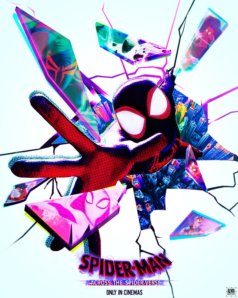 Alma_graficas's tweet photo. I did this @SpiderVerse fanart, hope you like it 
#SpiderMan #SpiderManAcrossTheSpiderVerse #spidergwen #SpiderMan2099 #MilesMorales https://t.co/YQNjq6uOAE