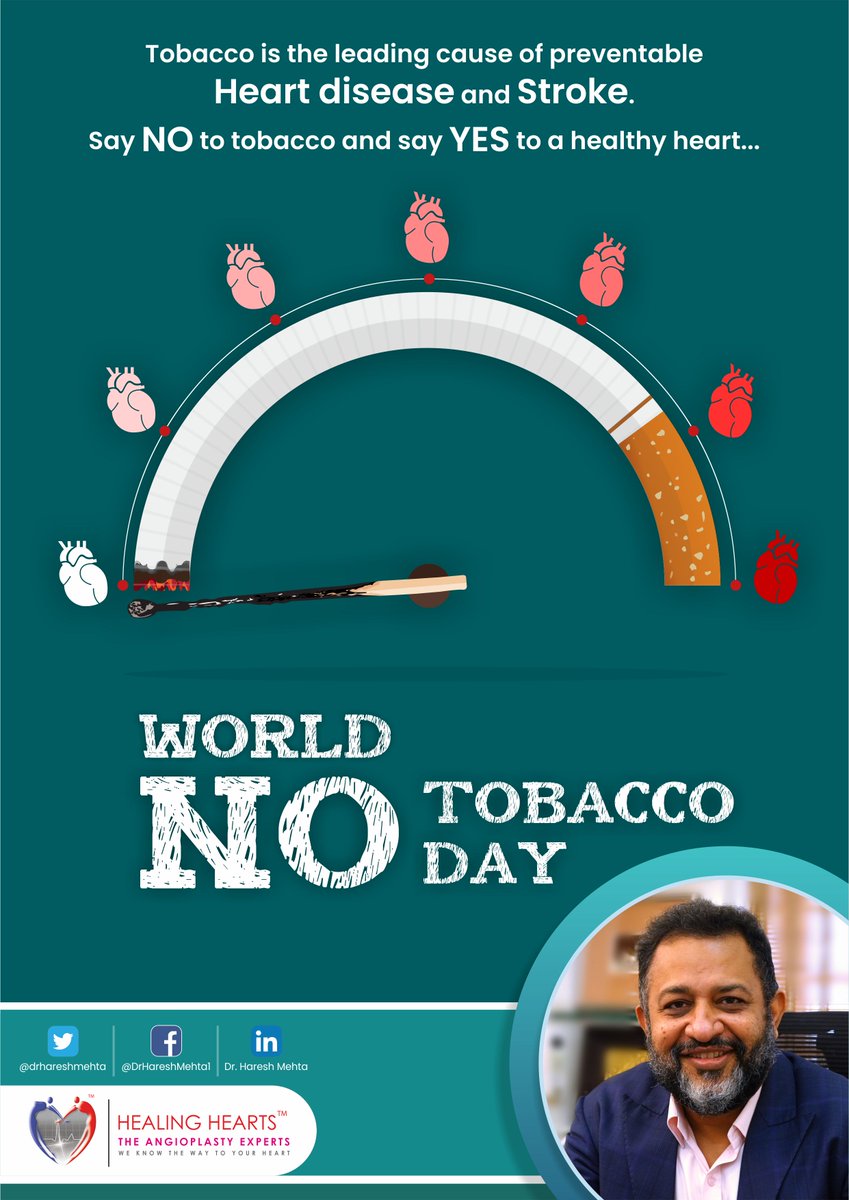 'No Tobacco Day is a reminder that your health and well-being are worth more than any cigarette. Choose life, say no to tobacco.'

#notobaccoday #saynototobacco #InterventionalCardiologist #BestTaviDoctor #TAVRspecialist #TopTAVIdoctor #Cardiologist #Heartspecialist #heartdoctor