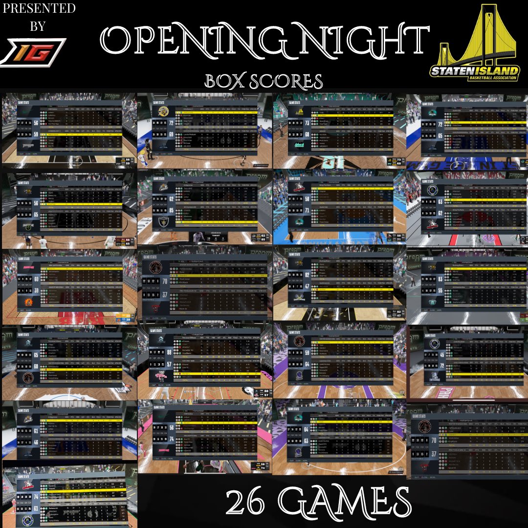 SIBA_TODAY's tweet photo. 🚨FINAL:

Opening night in the HOTTEST Pro-Am league Xbox has to offer wraps up opening night with 26 games played.

ITS NEVER to late to join @StatenIsland2K and it’s FREEE!! https://t.co/7zctpFjLy6