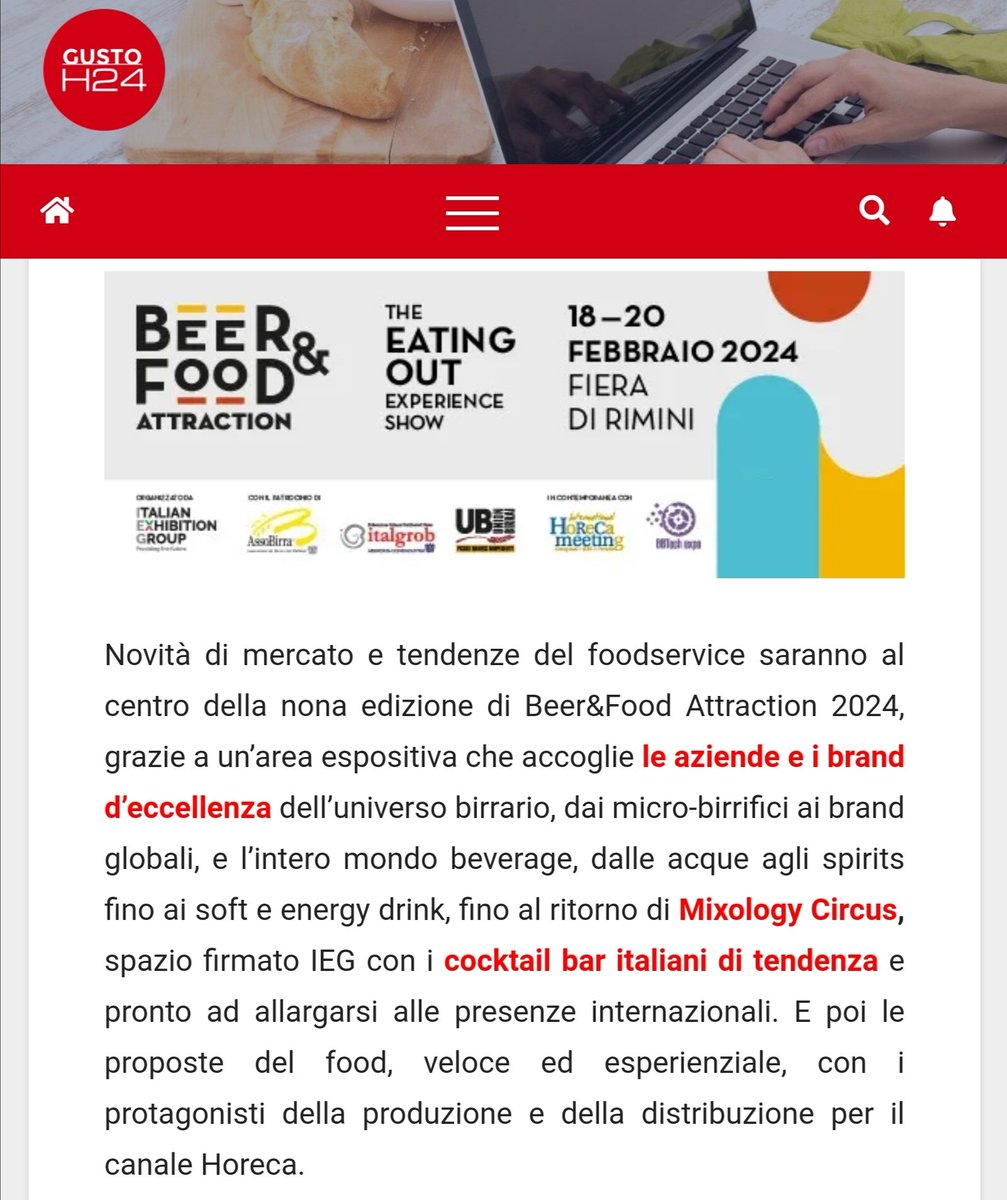 EdTroiano's tweet photo. Beer &amp; Food Attraction torna dal 18 al 20 febbraio 2024
La manifestazione di @IEGexpo esalta il b2b del fuori casa
#Italgrob, #Unionbirrai, #Assobirra e #FIC al fianco di IEG
SU @GustoH24
https://t.co/vovxPAb76P
@marcoforc @pino_zuliani @paoloigna1 @BettaVitali @nicolettaeva https://t.co/kYsXElB90s