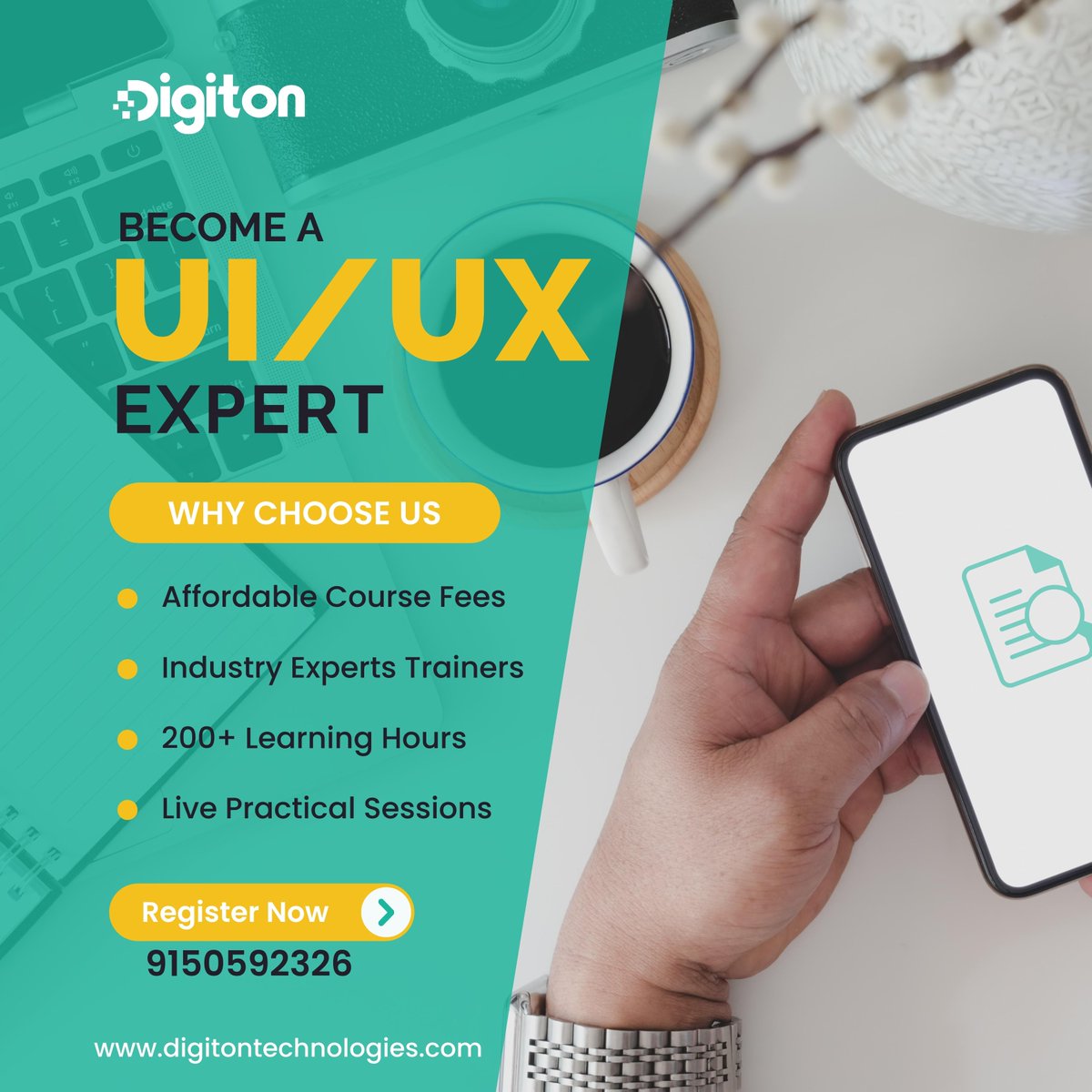 digiton_tech's tweet image. UI/UX Design classes at Digiton Technologies help you get the skills and knowledge you need to become a professional UI/UX designer. #uiux #uiuxdesign #uiuxdesigncourse #figma #adobexd #softwaretrainingchennai #chennai #digiton #digitontech #koyambedu #fresher #job #fresher2023