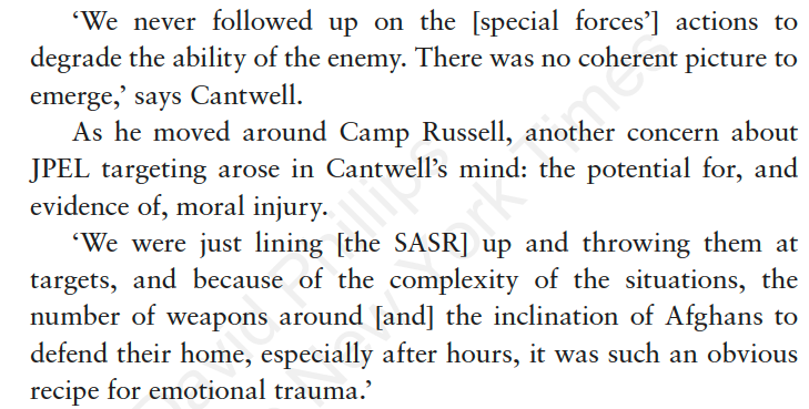 Here's his predecessor, John Cantwell, talking about the SF role in Afghanistan in 2010.