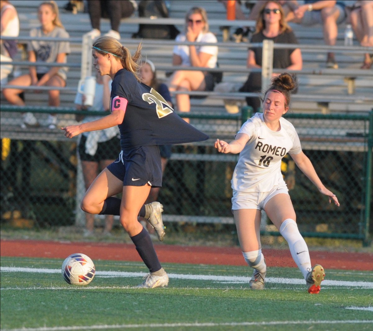 GIRLS SOCCER: Photo gallery from <a href="/StoneyCreekWSOC/">Stoney Creek Women's Soccer</a> vs. <a href="/RomeoHS_WSOC/">Romeo HS Women’s Soccer</a> in D1 district semifinal action >> bit.ly/3INiAI3