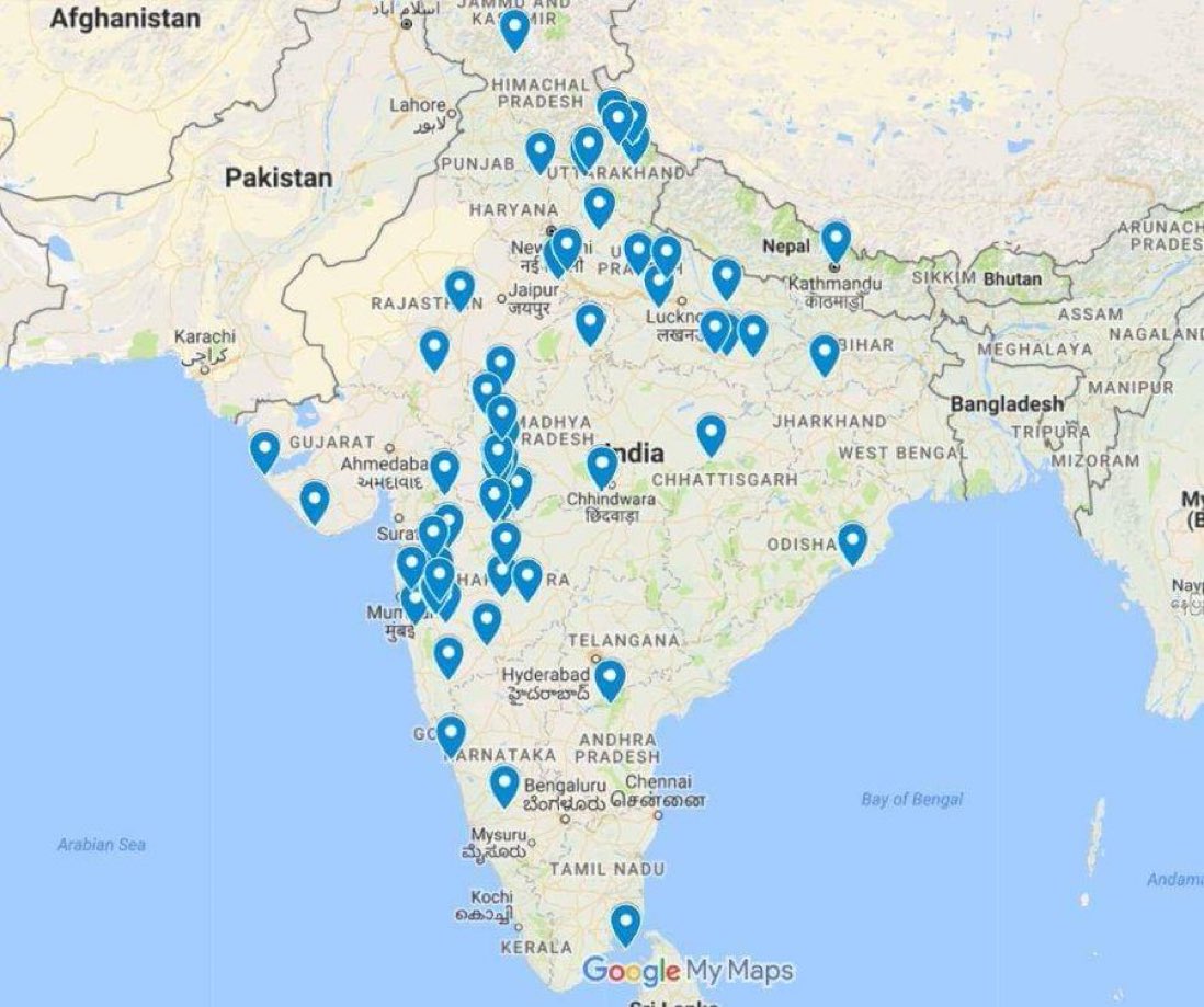 Map of temples rebuilt by Ahilyabai Holkar. 

Don’t forget her contribution if you are able to pray!