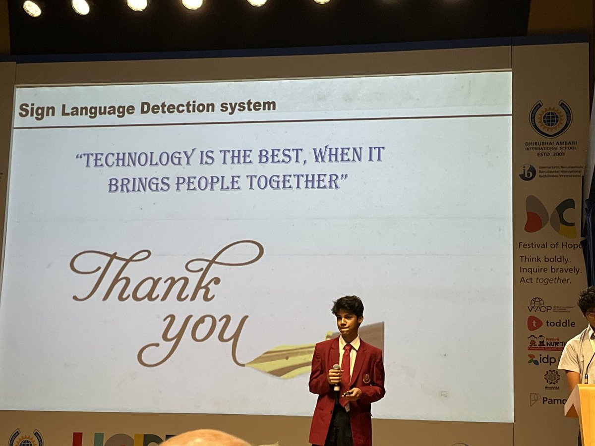 Festival of Hope! Attending the event today with over 200 leaders, educators and students discussing theme: Hope Boldly. Inquire Bravely. Act Together.  Sponsored and organized by the IB and  Dhirubhai School  #dhirubhaischool <a href="/oismumbai/">Oberoi International School</a>