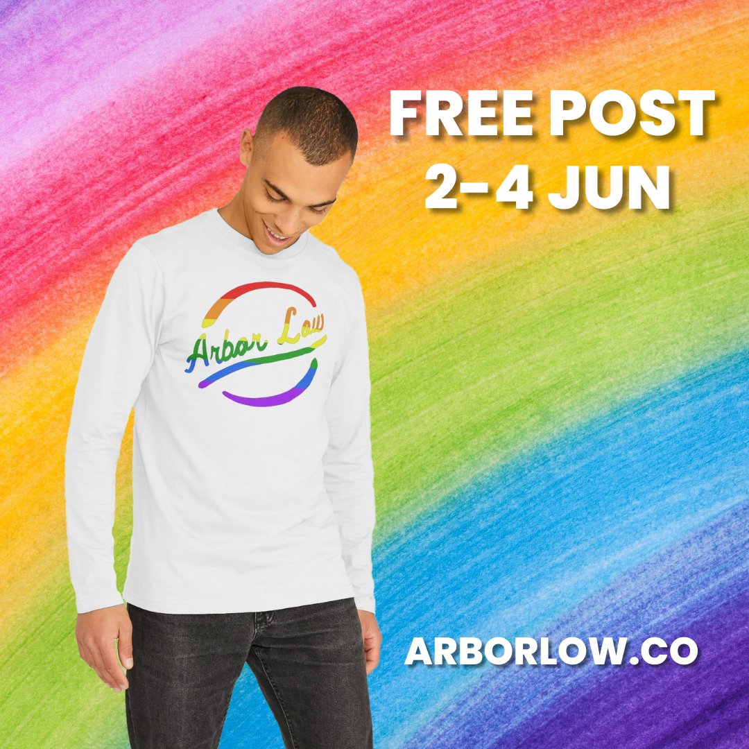 ArborLowCo's tweet photo. It’s nearly #PrideMonth ...

🌈So let’s have some rainbows!🌈

To help you get #prideready there’s *FREE* UK postage on everything at https://t.co/FycT3NR9bk from 2-4 June 🥳

All my clothing is #organic, #carbonneutral and designed with love. See more at https://t.co/xdaamEhKBX https://t.co/Lv886sS8lp