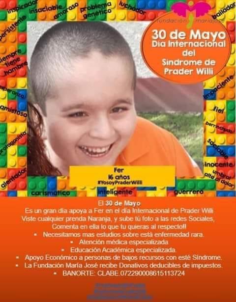 tuchismoscita's tweet photo. Día internacional del Síndrome de Prader Willi 30 de Mayo
#recuerdos
#SPWMX https://t.co/9jUOwKz8UZ