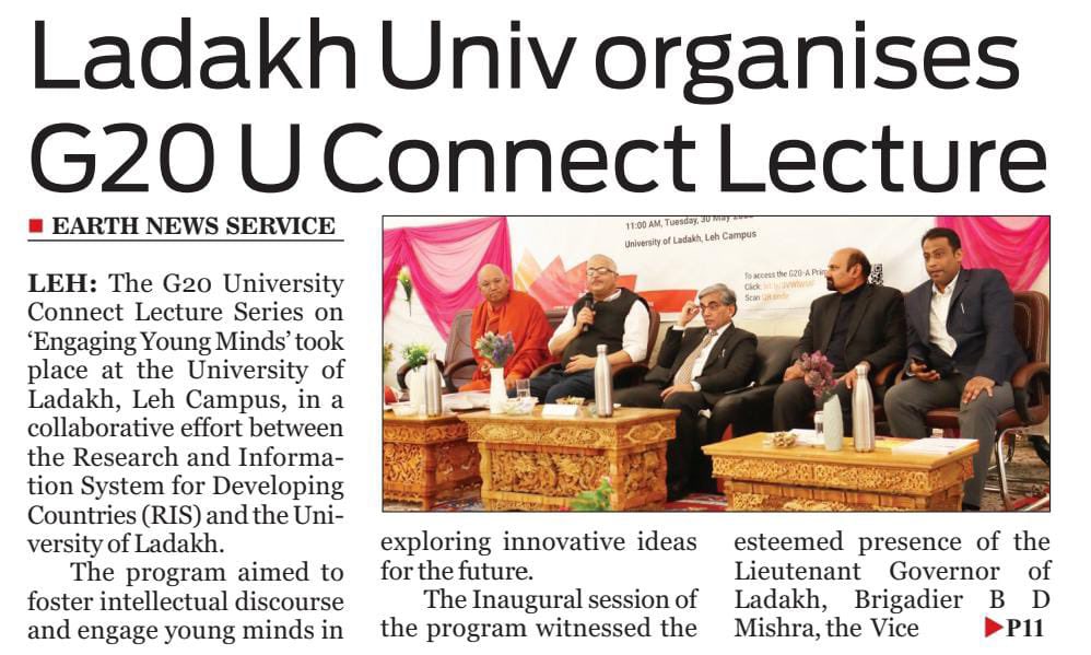 Thanks to the vision and leadership by the PM @narendramodi EAM @DrSJaishankar #UniversityConnect completes 54 lectures across the country @RIS_NewDelhi @ugc_india @PMOIndia @doctorsumitseth @g20org @harshvshringla @MukteshPardeshi @MEAIndia