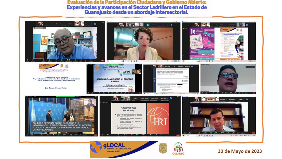 OUSANEG's tweet photo. Panel de “Evaluación de la participación ciudadana y gobierno abierto: Experiencias y avances en el Sector Ladrillero en el Estado de Guanajuato desde un abordaje intersectorial”. https://t.co/H7xvrXkbE6