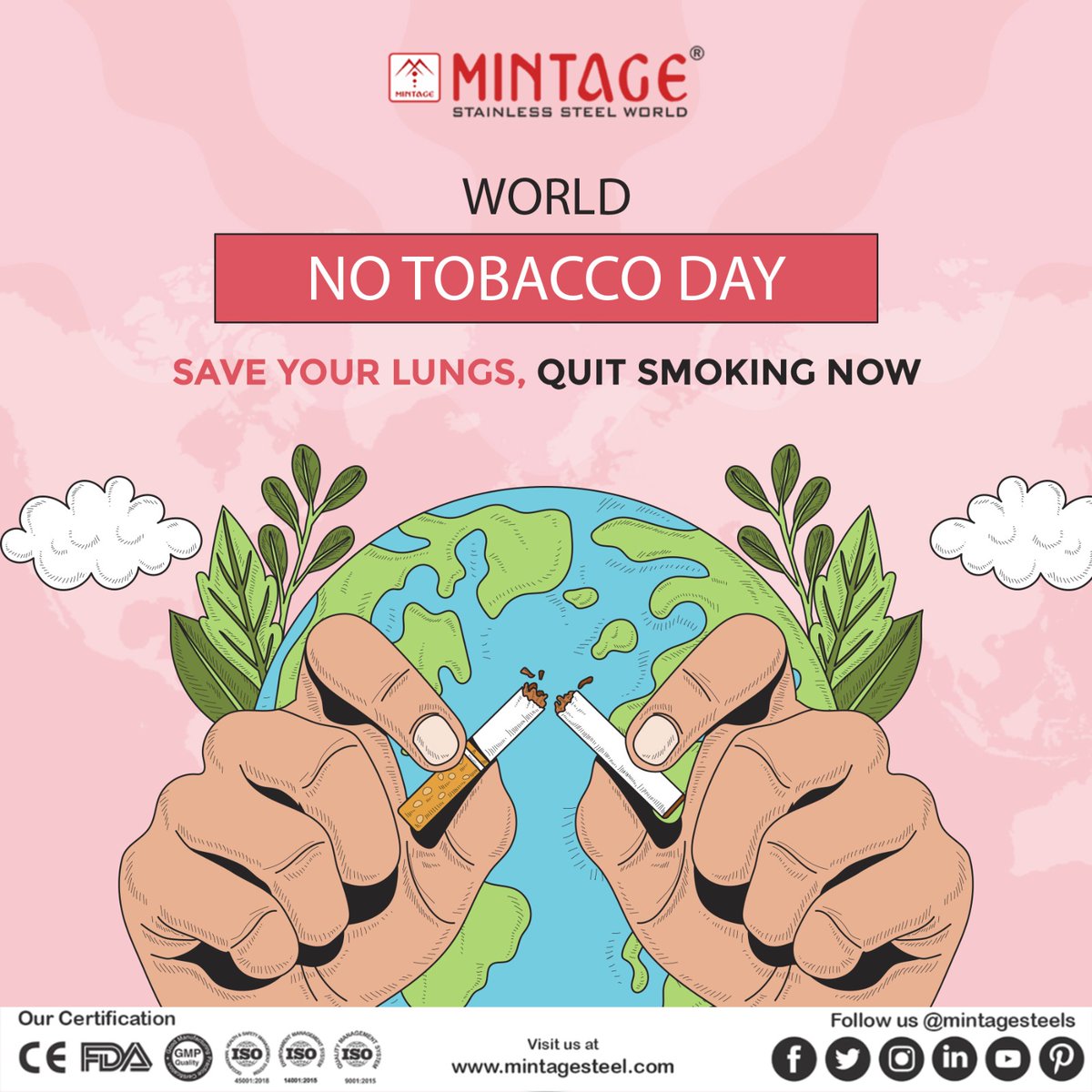 mintagesteels's tweet photo. Liberate yourself from the chains that smoking wraps around your potential and embrace a life overflowing with boundless opportunities. Cast aside smoking, and you'll witness a magnificent enchantment breathing life into your existence.

#tobacco #worldtabaco #quittingsmoking https://t.co/WAQ84MC65w