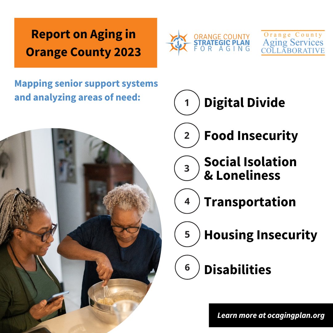 OCASC_OC's tweet photo. Join us tomorrow, Wednesday, May 31, 2:30pm - 3:30pm, for an interactive conversation and Q&amp;A about the Report on Aging in Orange County 2023! 

There is still time to register: https://t.co/dtQHgKE14g

To read the report, please visit: https://t.co/U1NC2NbtHp https://t.co/rpiAcyEtba