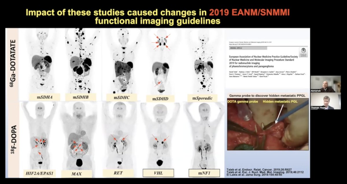 1. For the third @SNMMI_CIC social media case, Dr. Abhishek Jha from @NIHClinicalCntr presents on the role of imaging in pheochromocytoma/paraganglioma. Ever wondered in which patients you should get an FDG vs DOTATATE vs FDOPA PET? Please watch at: bit.ly/3OJr6eH