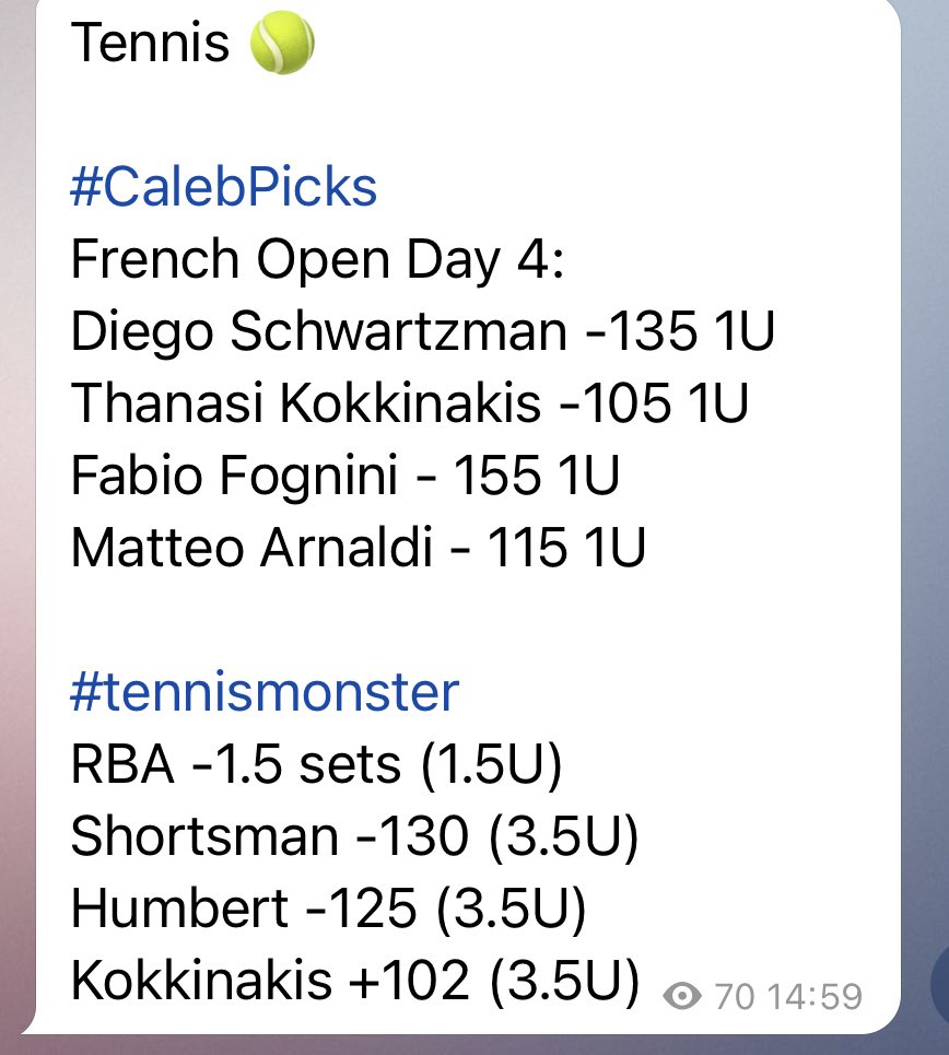 #tennispicks #GambingTwitter