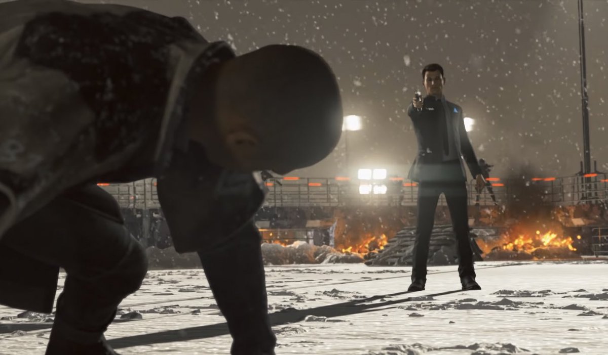 connorthinker's tweet photo. connor vs markus https://t.co/wZphxVfGme