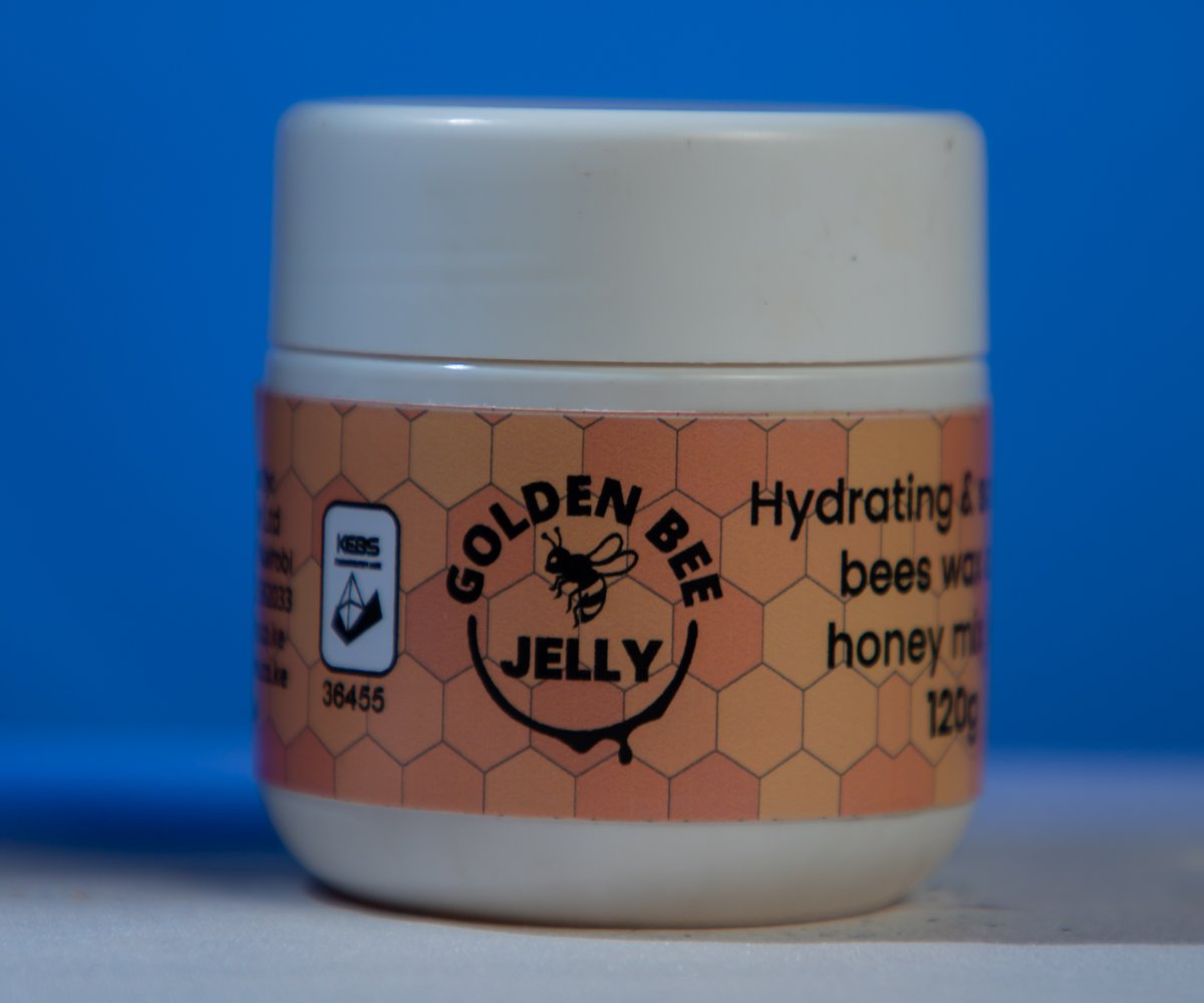 Golden Bee Body Jelly is a natural moisturizer made of beeswax, honey, and essential oils.