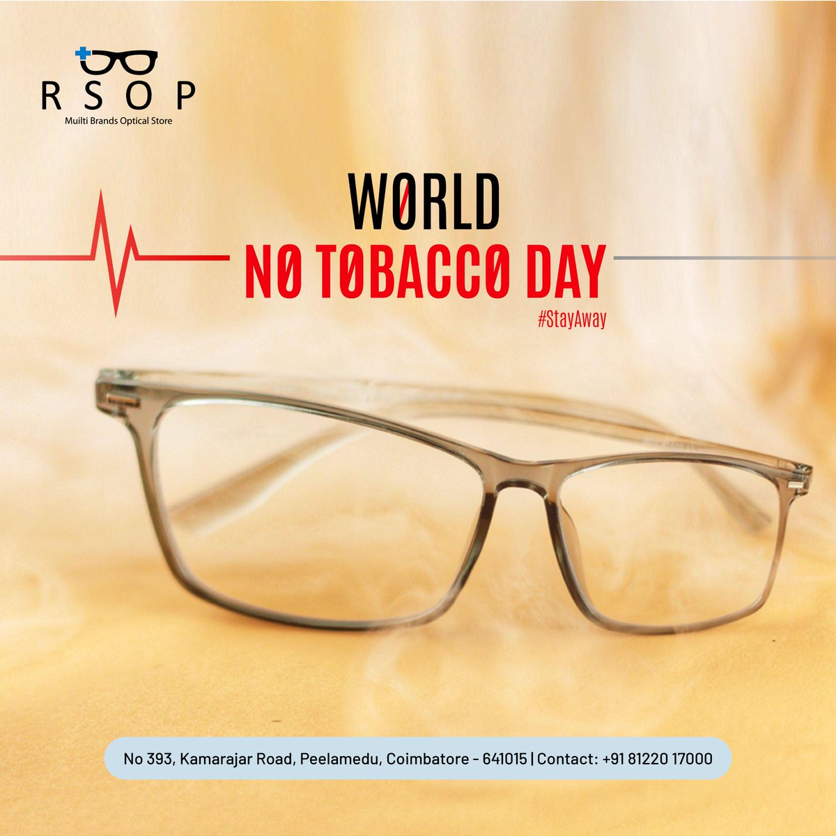 Let World No-Tobacco Day ignite a healthier path, where our optical lenses illuminate a future of clarity and well-being.
.
.
.
.
.
.
.
.
.
.
#eyewear #eyeproblems #glasses #glassesstyle #glassesfashion #opticalshop #opticalframes #opticalglasses #SayNoToTobacco #NoTobaccoDay