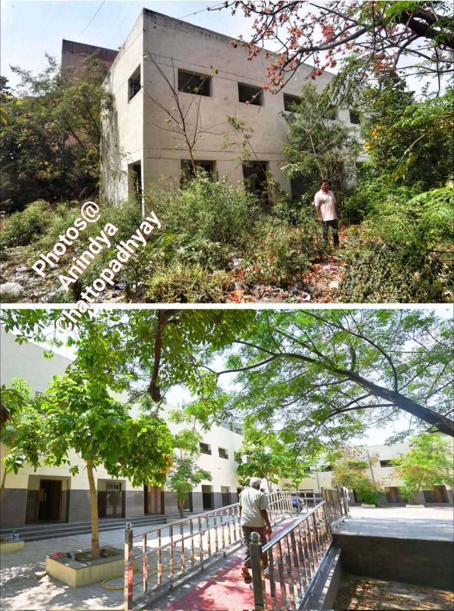 ANINDYAtimes's tweet photo. Through my lens and combo pictures show how #Delhigovernment #school for #girls readies to start new chapter after revamp. Building that lay in disrepair for 8 yrs transformed in HC mandated @pwddelhi project. @Saurabh_MLAgk @AtishiAAP https://t.co/wyNyQR7zCJ