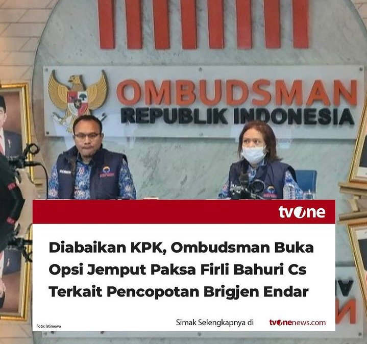 Apakah anda setuju <a href="/OmbudsmanRI137/">Ombudsman RI</a> menjemput paksa <a href="/firlibahuri/">firlibahuriofficial</a> ? 
Setuju/Mendukung 👉 RETWEET
Tidak Setuju 👉 LIKE
