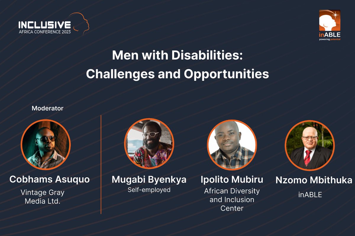 Today's the day for the panel I'm part of at the #InclusiveAfricaConference2023 courtesy of @inABLEorg 🙌🏿 Join me alongside my fellow panelists and moderator for a panel that I'm super excited for! 11 am - 12 pm East Africa Time! #InclusiveAfrica2023 #A11yAfrica2023