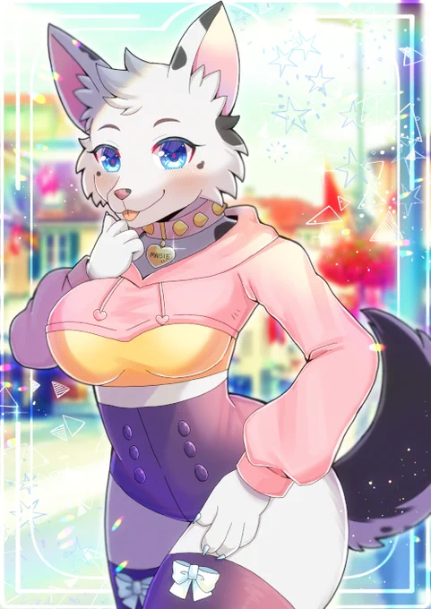 ENVtuberのMaisie()さんを描かせて頂きました!リクエスト有難うございます I drew Maisie, an ENVtuber! Thank you for your request .  #Vtuber #ENVtuber #furry #furryart