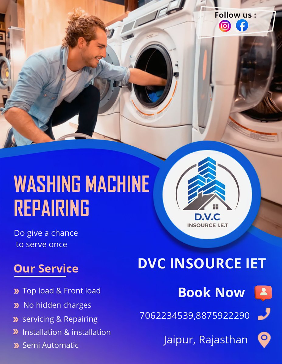 Say goodbye to laundry day woes with our trusted washing machine repair services. Our team of experts will have your machine up and running in no time. Contact us today for a hassle-free experience! #washingmachinerepair #laundryday #appliancecare #reliable #fastservice