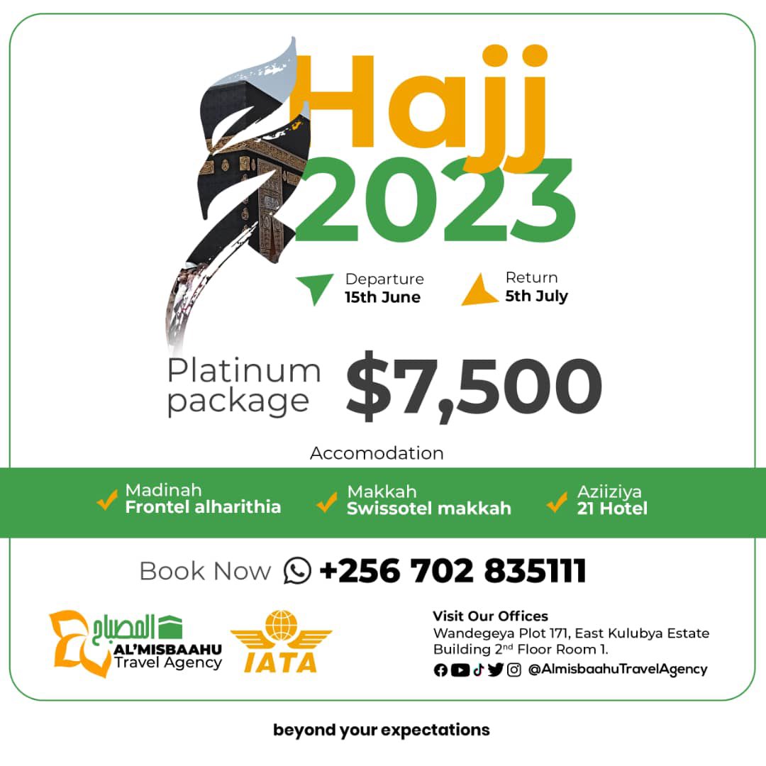 almisbaahu's tweet photo. The prophet (ﷺ) said: “Perform Hajj &amp; Umrah consecutively; for they remove poverty &amp; sin as the bellows removes impurity from iron”.
Sunan an-Nasai 2630

Kindly join us as we perform Hajj this year. Call or What’s app 0702835111 

#hajj2023 #umra 
 #saudiarabia #makka #medina https://t.co/C5gjCU7ZCT