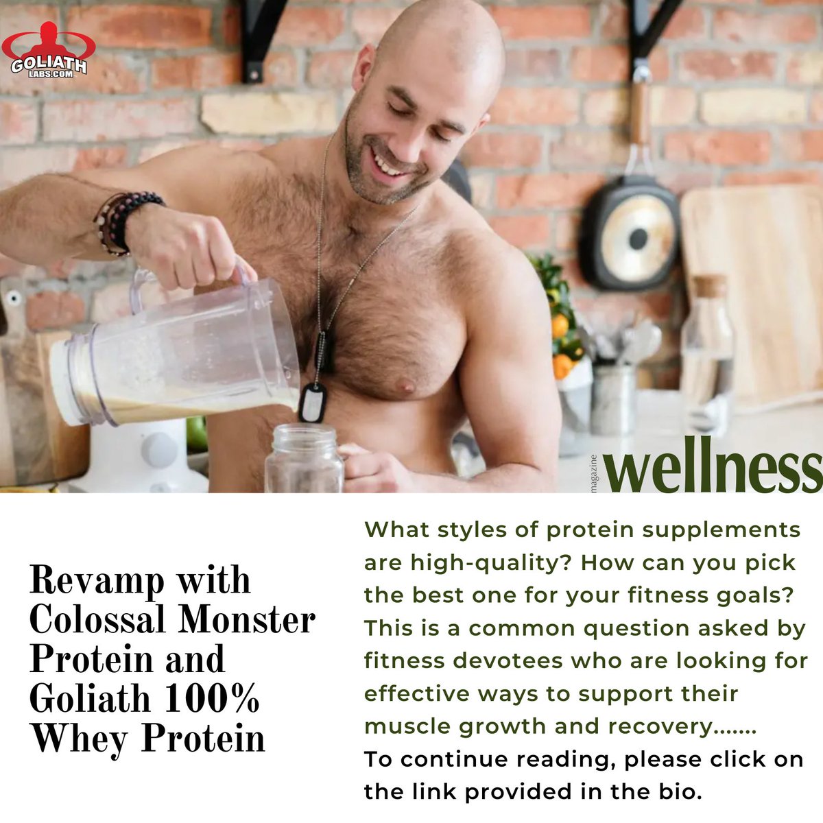goliath_labs's tweet photo. What styles of protein supplements are high-quality? How can you pick the best one for your fitness goals? This is a common question asked by fitness devotee.....
Click here to read the full article : https://t.co/S6WtPA5IXk
#wellness #goliathlabs #colossal https://t.co/r5RZwMFHQt