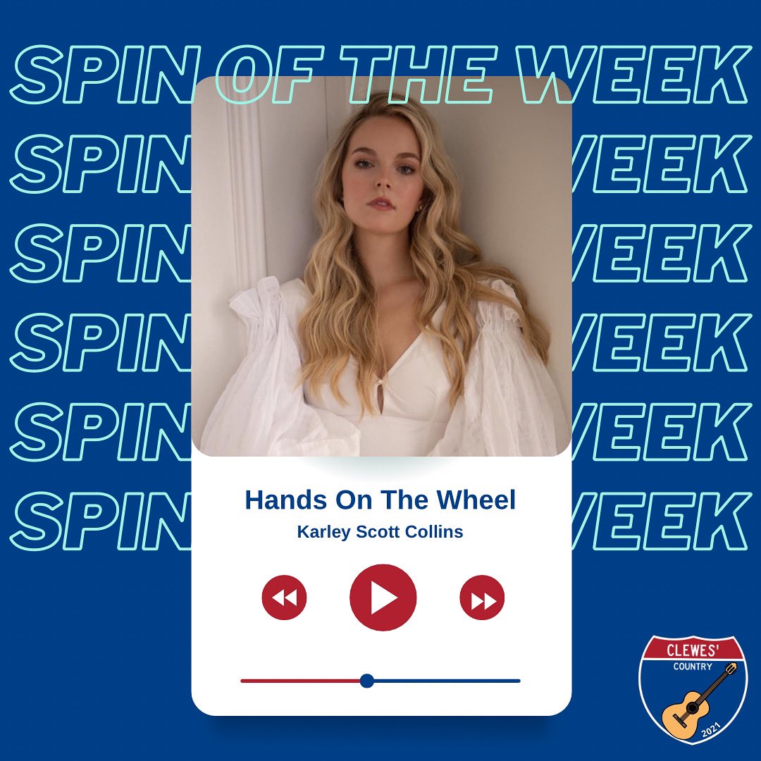 💿 𝙎𝙋𝙄𝙉 𝙊𝙁 𝙏𝙃𝙀 𝙒𝙀𝙀𝙆 💿

This week’s #SpinOfTheWeek comes from an artist who is smashing it right now and is just about to take on CMA Fest! ⛺️

It’s @KarleySCollins with #HandsOnTheWheel 🛞