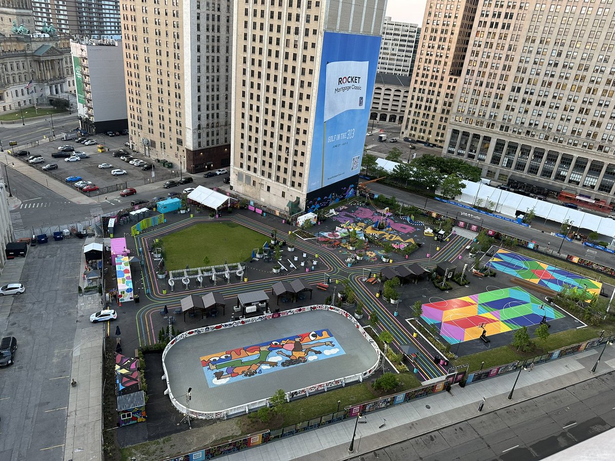 krprice's tweet photo. Good morning #Detroit #detroitgrandprix https://t.co/93e0ILLu2J