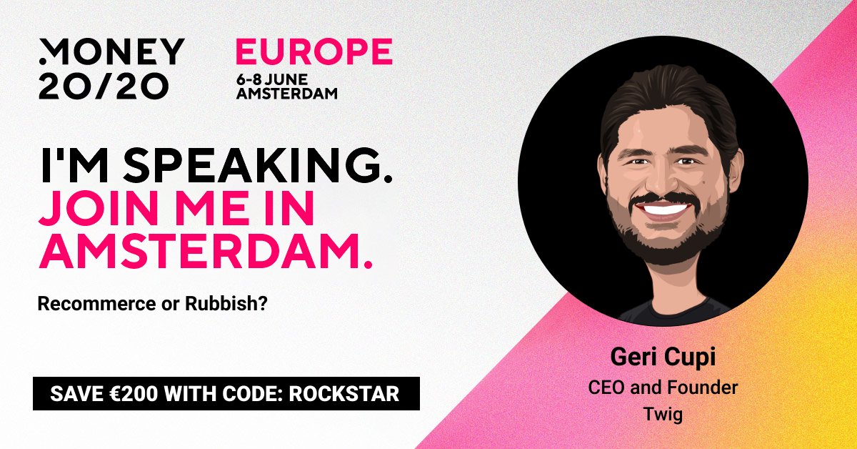 We are looking forward to Europe’s largest fintech event <a href="/money2020/">Money20/20</a> in Amsterdam next week! Our Founder x CEO <a href="/gericupi/">Geri Cupi</a>  will be speaking - if you are planning on attending or having a meeting, book in some time through the Money20/20 Connect app