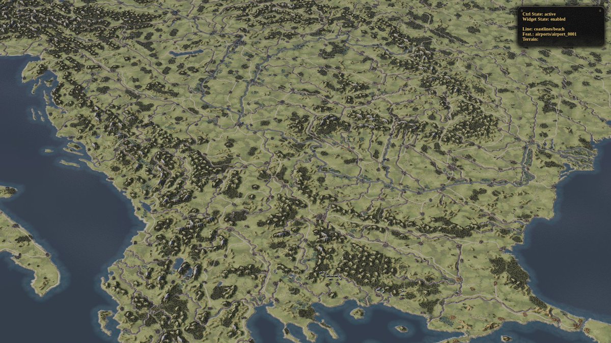 The last remaining areas of the giant Europe main map are now being completed...
