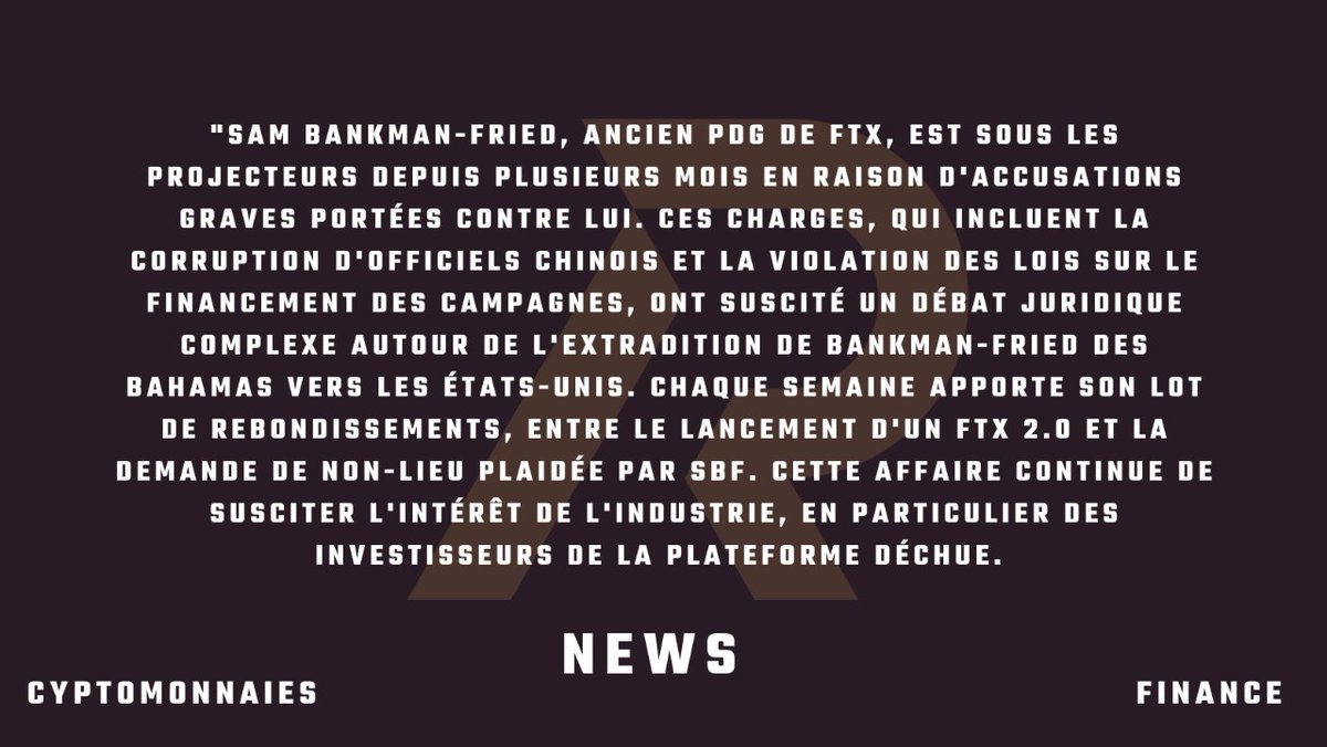 #BankmanFried #DébatsJuridiques
