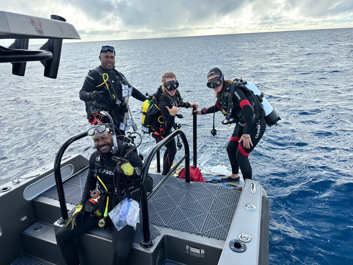 observed fishes,corals,algae,sponges, inverts in their niches. a lot has changed,what drives these changes? & what could be the way forward to support sustain them. @FisheriesOf #BlueProsperity #FijiOceanExpedition @ArthurIrwing @wwfpacific @andrewfiji