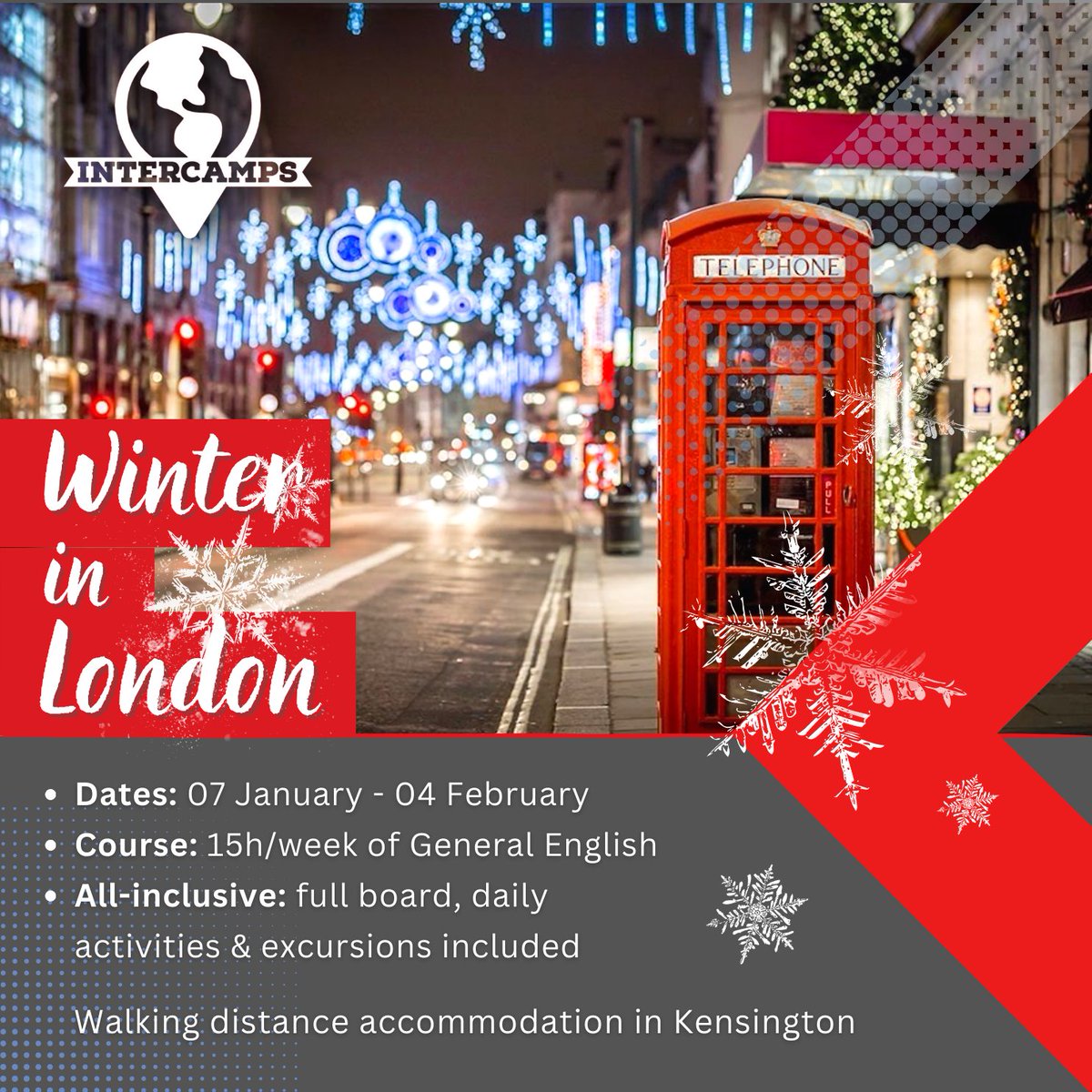 Intercamps_'s tweet photo. Come study in the heart of London, experience student life in a UK College, and discover the hidden gems of one of the most exciting cities in the world!

ℹ️ Get in touch for more information: info@intercamps.co

#wintercamp #intercambio #programadeferias #programadeinverno https://t.co/pPCjS9LFRf