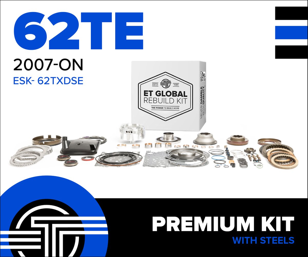 tranmissionpro's tweet photo. 🔷 CHRYSLER 62TE 2007-ON REBUILD KIT 🔷

🔹 Standard Kit Less Steels
🔹 Premium With Steels
🔹 Deluxe Kit 

Never gamble with quality. ✅

Call now OPEN A B2B ACCOUNT AND UNLOCK PREFERRED PRICING  
📱 844-673-3738   

#rebuildkits
#betterbuilders
#ETParts
#Transmissionparts
#62T https://t.co/PgHbpEtQhM
