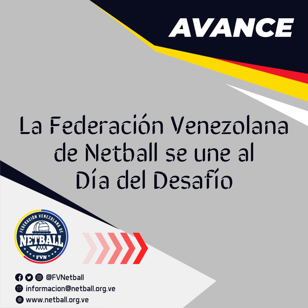 FvNetball's tweet image. El 31 de mayo de 2023 se llevará a cabo la 29° edición del Dia de Desafio, una campaña mundial para incentivar la práctica de deportes y actividades físicas.

Los invitamos a participar en las cercanías del @DGEFDMPPE a partir de las 9 am.

#desafio
#31DeMayo
#netball 
#Deporte