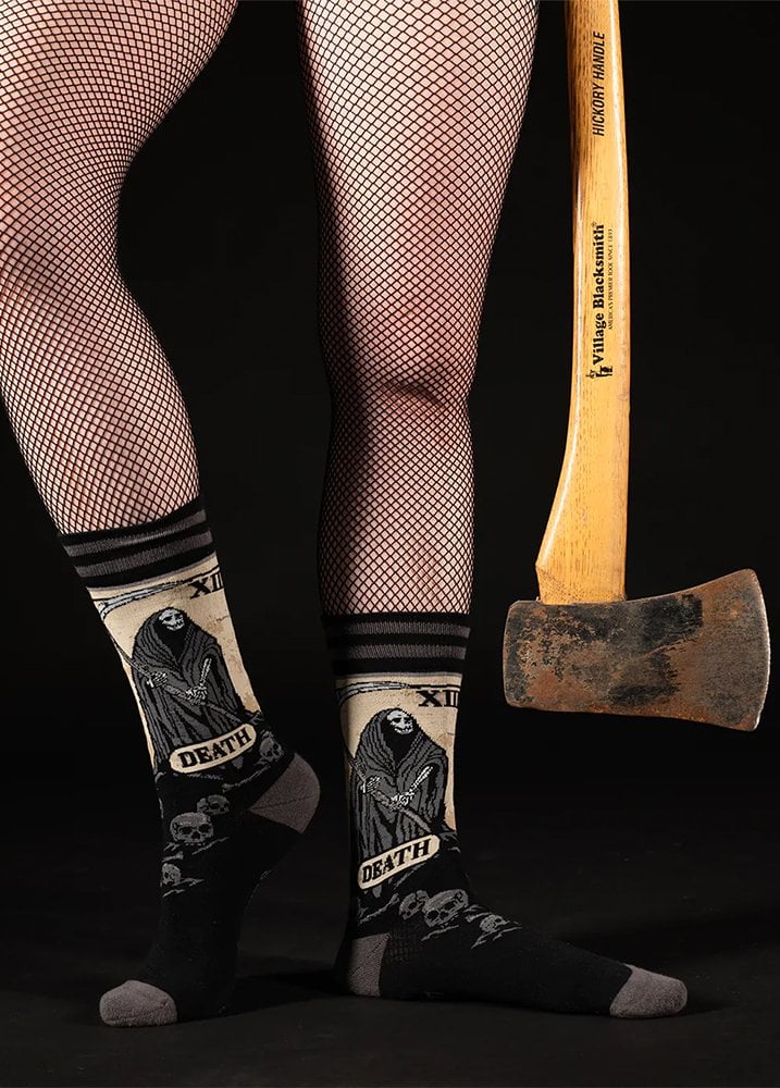 AttitudeCo's tweet photo. Super excited to be stockists of #FootClothes and their #unisex #sock collection including these #DeathTarot pair.🪓💀
https://t.co/IXaNjkiqgG https://t.co/bh3xZ3iWa9